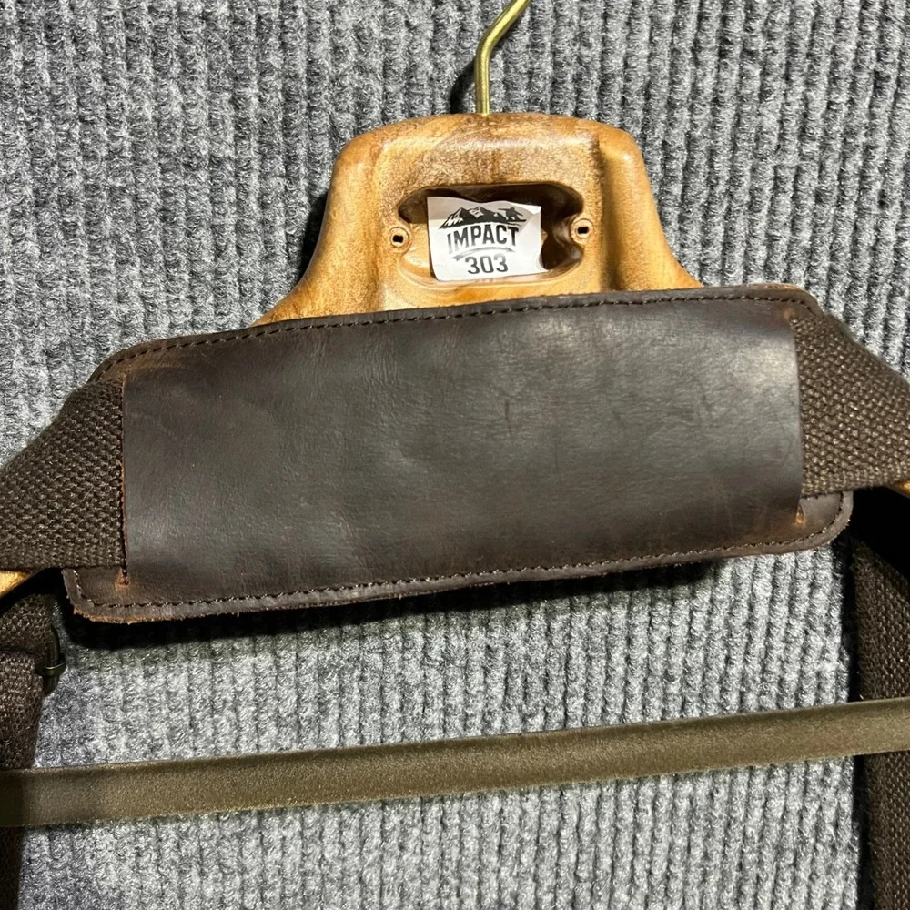 Emissary Messenger Bag Mens OS Grey Waxed Canvas Leather Laptop Satchel Rugged